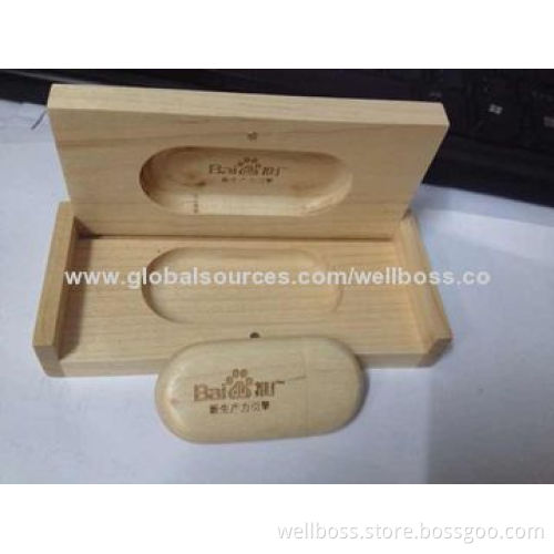 Promotional USB Gift Wooden USB Flash Drive Customized Logos and OEM Orders are Welcome